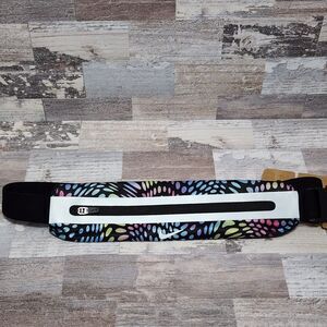 Nike Slim 3.0 Waist Pack Running Fanny Pack Belt Bag Stretch Rainbow NEW